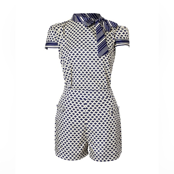 Allover Print Tied Detail Top & Pocket Design Shorts Set - Picture 3 of 7